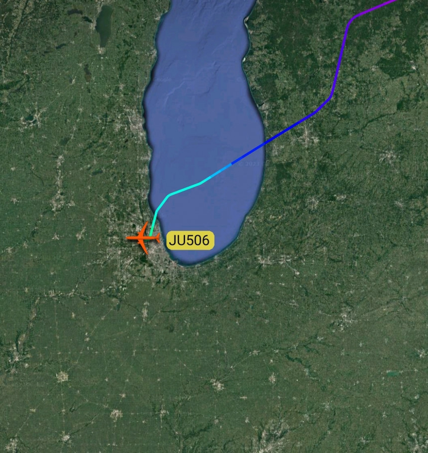 Први авион на лету АирСербиа Београд - Чикаго управо слетио на аеродром О'ХАРЕ