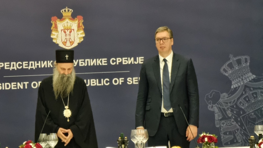Porfirije podržao predsjednika Vučića za sve što radi