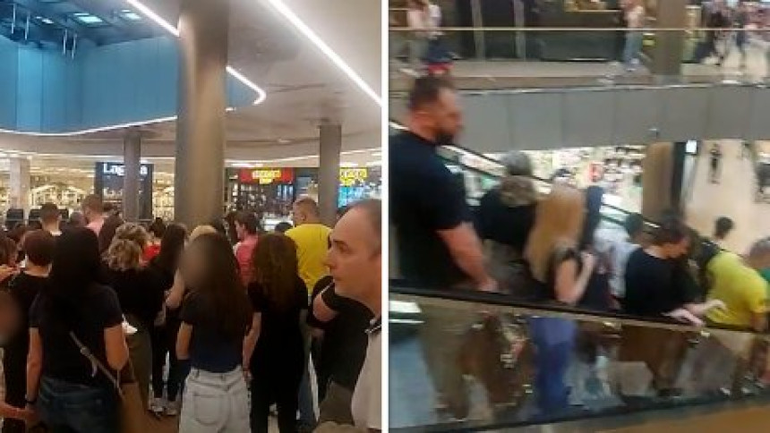 Evakuisan tržni centar: Slučajno se uključio alarm