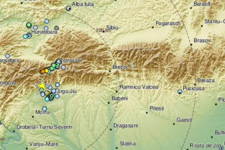 Јак земљотрес у Румунији, у близини границе са Србијом