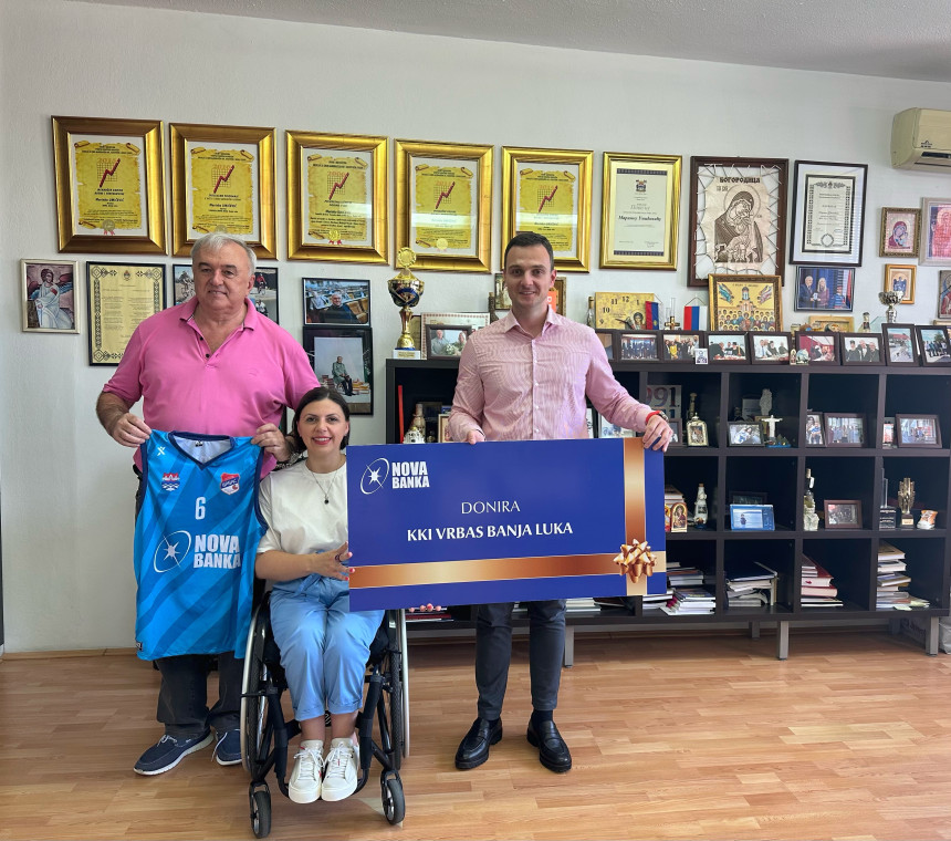 Нова банка уручила донацију Кошаркашком клубу инвалида „Врбас”