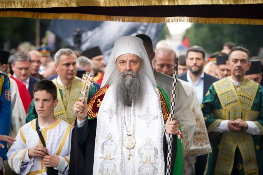 Gračanica: Patrijarh Porfirije služi svetu liturgiju