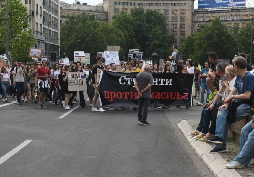 Beograd: Deveti protest "Srbija protiv nasilja"
