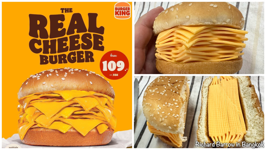 Više od ovoga ne može – čizburger bez mesa sa 20 listića sira