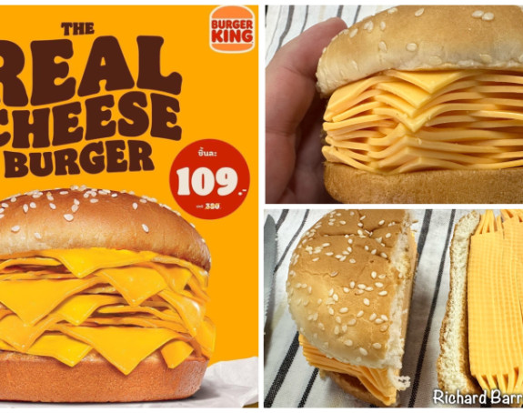 Više od ovoga ne može – čizburger bez mesa sa 20 listića sira