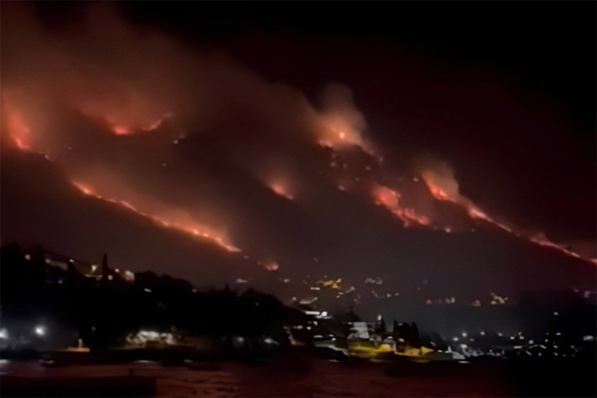 Veliki požari kod Dubrovnika, vatra prijetila kućama