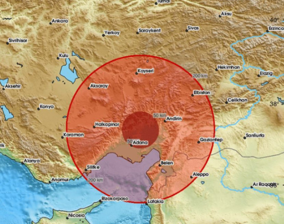 У Турској земљотрес магнитуде 5,5 степени