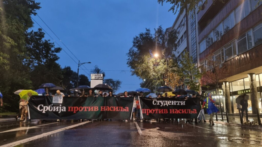 Protest "Srbija protiv nasilja", blokiran saobraćaj