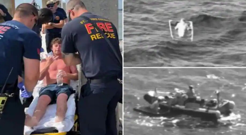 Spasen nakon 35 sati provedenih u čamcu (VIDEO)