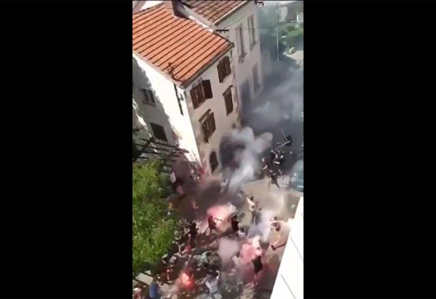 Sukob navijačkih grupa u Mostaru (VIDEO)