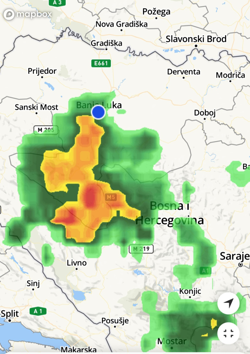 Padavine večeras stižu u BiH, sutra kiša i hladnije