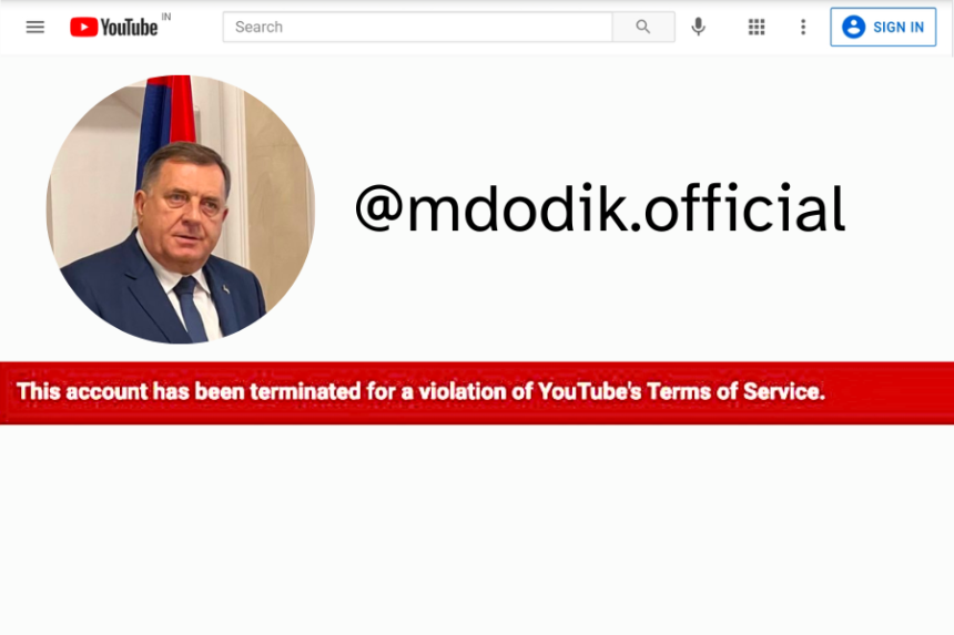 Dodiku ugašen Youtube kanal - kršio uslove