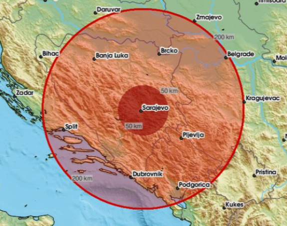Zemljotres pogodio BiH, osjetio se i u Sarajevu