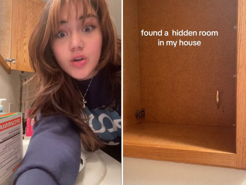 Иза ормарића у купатилу пронашла тајну собу (ВИДЕО)