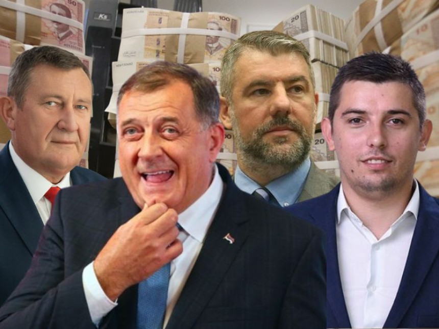 Dodiku 56 miliona KM, budžeti skresani Šeraniću, Mitroviću i Šuliću