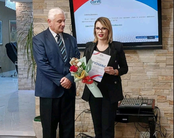 Prva nagrada novinaru BN TV - Dragani Tešević