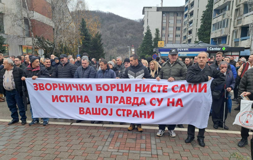 Зворник: Протест због хапшења српских бораца