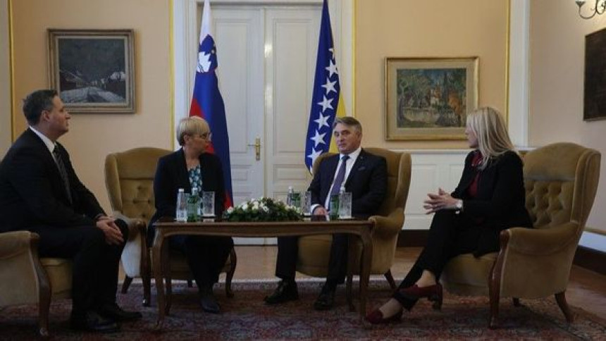 Predsjednica Slovenije stigla u posjetu BiH
