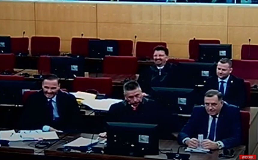 Снимак из Суда БиХ са рочишта Додику и Лукићу (ВИДЕО)