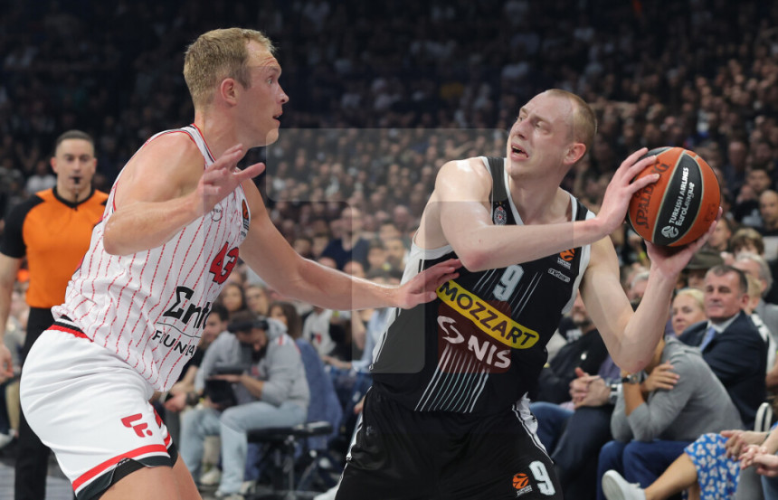 Košarkaši Partizana poraženi od OLimpijakosa