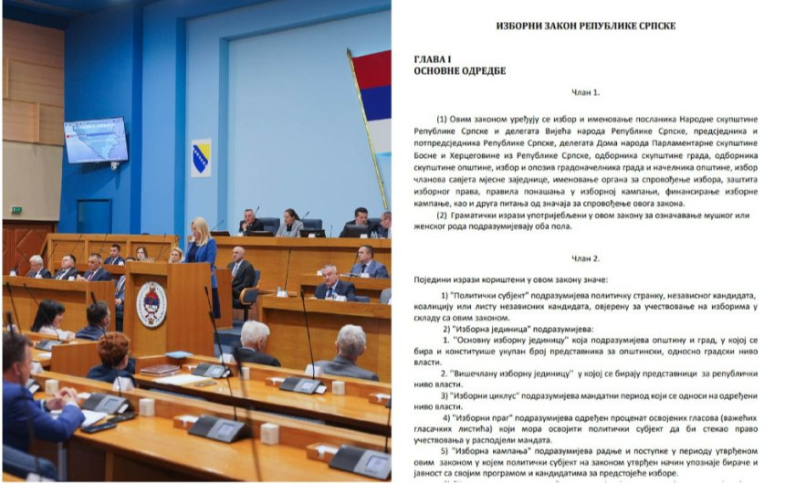 Procurio dokument Nacrta izbornog zakona Srpske