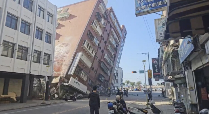 Snažan zemljotres pogodio Tajvan, 4 osobe poginule, više desetina povrijeđenih