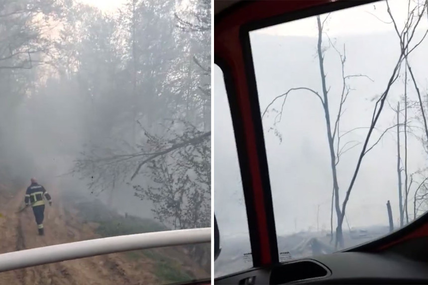 Veliki požar kod Kotor Varoša, vjetar otežava gašenje