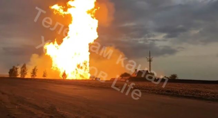 Eksplodirao je gasovod na istoku Ukrajine (VIDEO)
