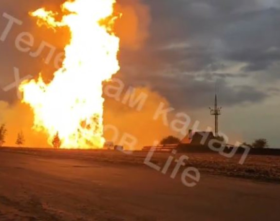 Eksplodirao je gasovod na istoku Ukrajine (VIDEO)