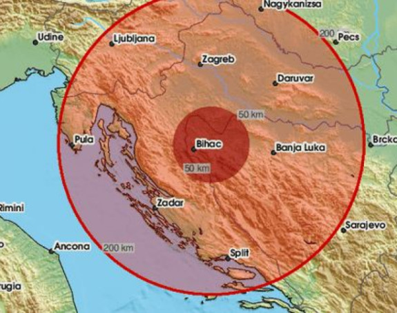 Snažan zemljotres pogodio Hrvatsku, osjetio se i u BiH