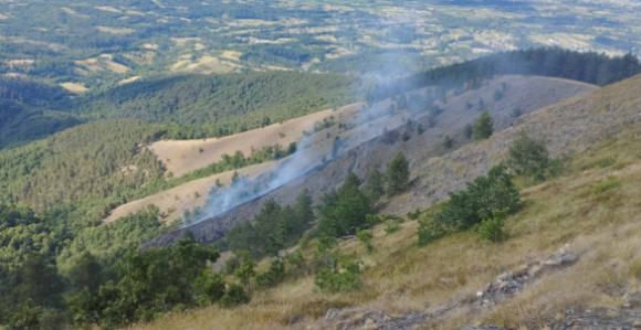 Požar na zaštićenom poručju Ozrena, sve snage na terenu