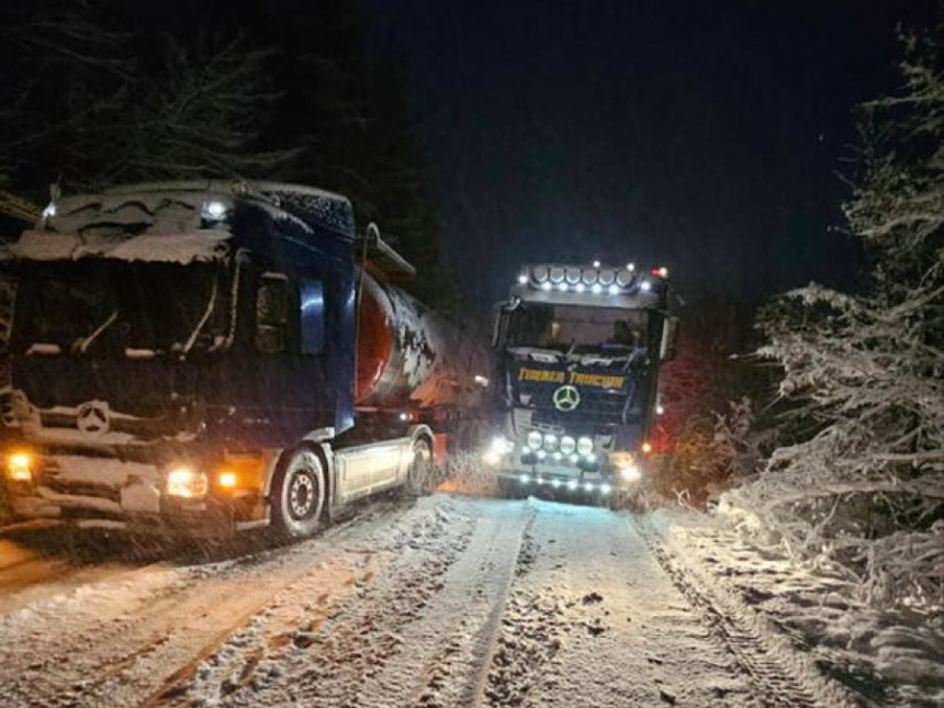 Zabranjen saobraćaj za teretna vozila preko Romanije