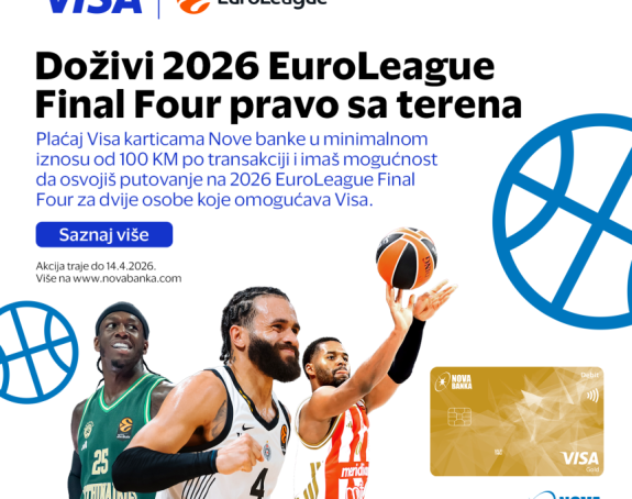 Doživi Final Four pravo sa terena: Nova banka i Visa vode vas u Atinu