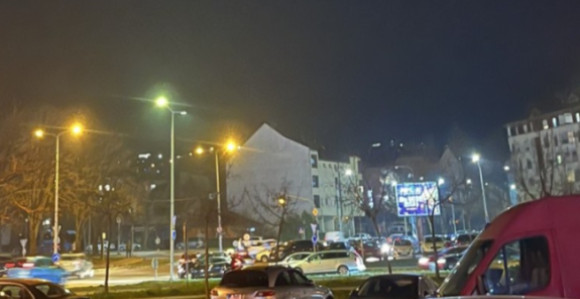 Ланчани судар у Бањалуци, настао колапс саобраћаја