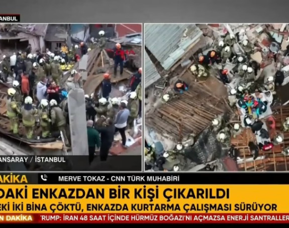 Srušile se dvije zgrade u Istanbulu: U toku spašavanje