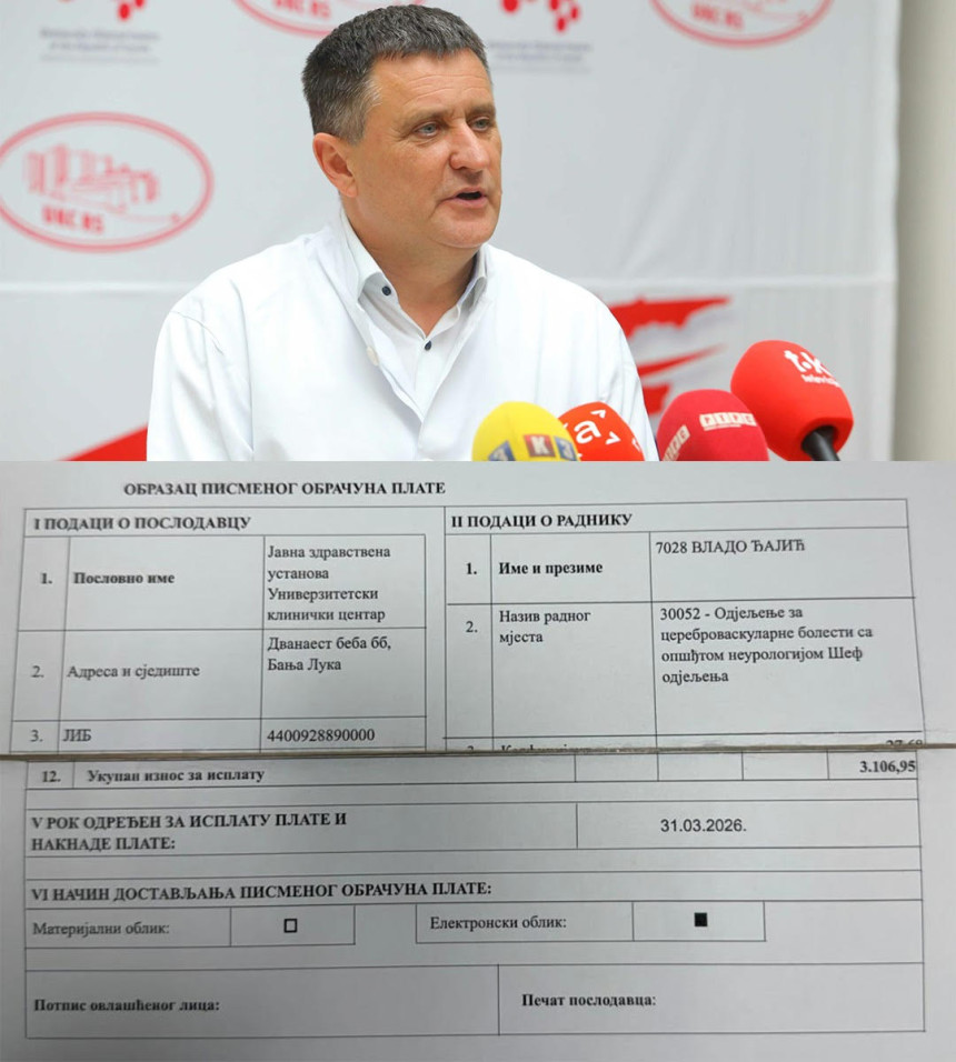 Огласио се посланик СНСД: Здравствени радници заслужују веће плате