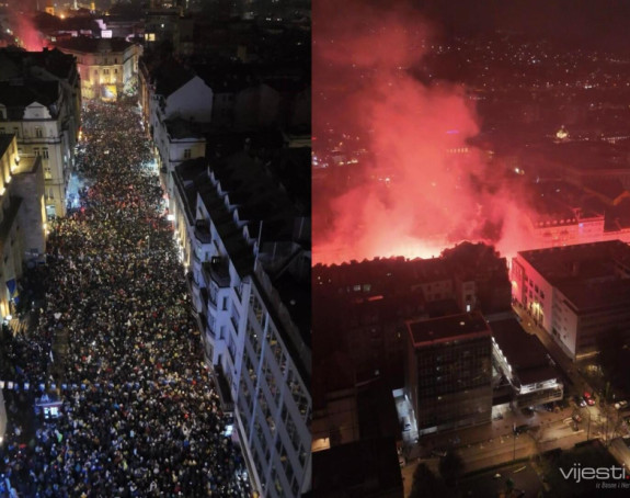 Pogledajte snimke iz drona: Sarajevo slavi Mundijal