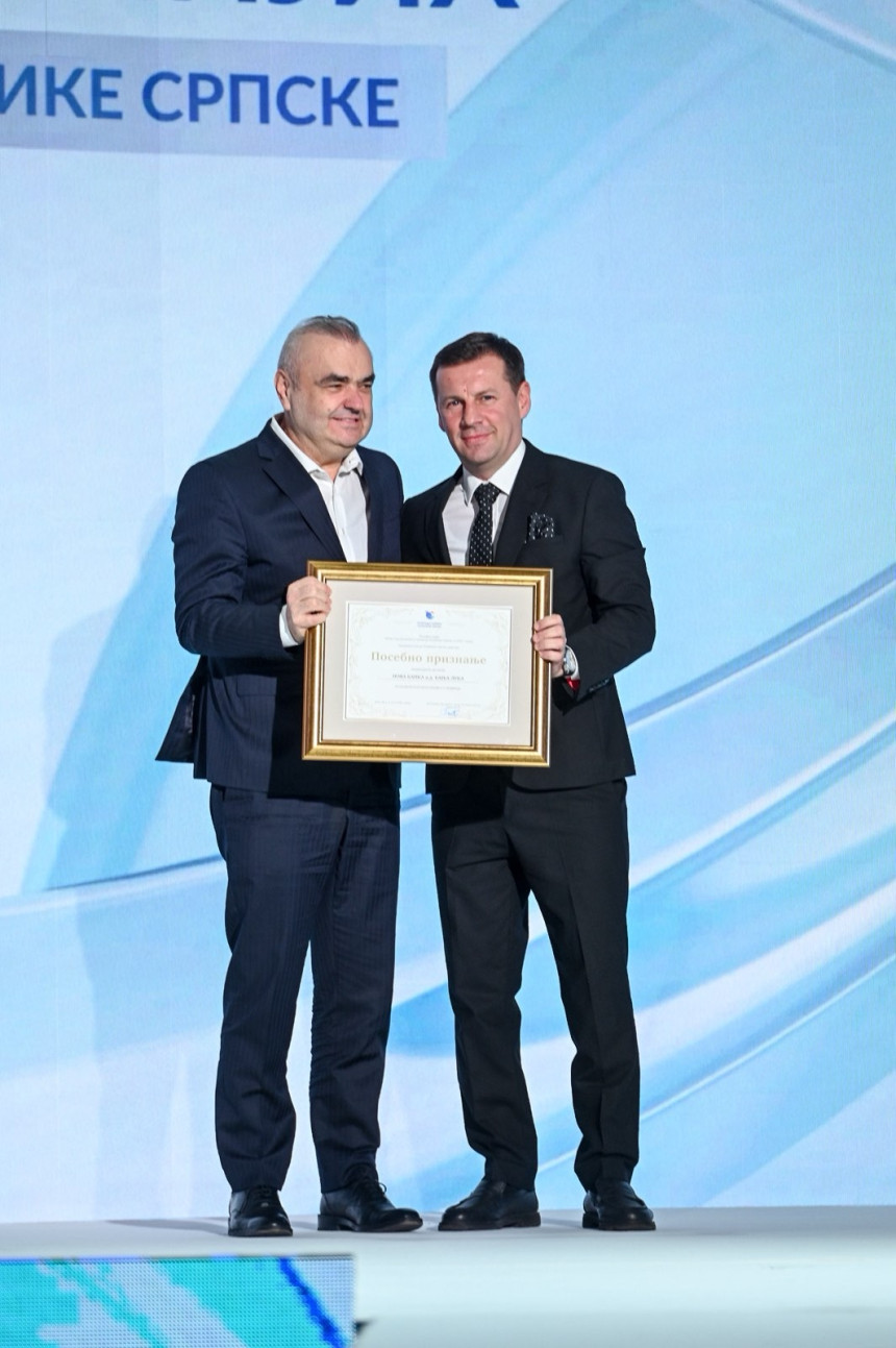 Priznanje Privredne komore Republike Srpske za Novu banku