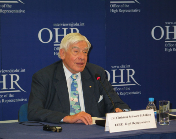 Preminuo bivši visoki predstavnik u BiH Kristijan Švarc-Šiling