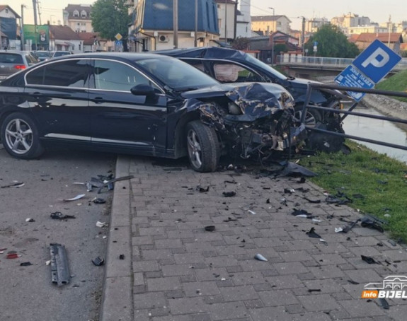 Bijeljina: Izgubio kontrolu i udario u parkirana vozila