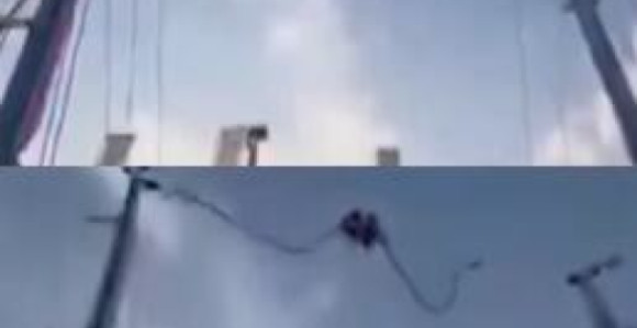 Pakao na vašaru: Otkačila se sajla na visini od 90 metara