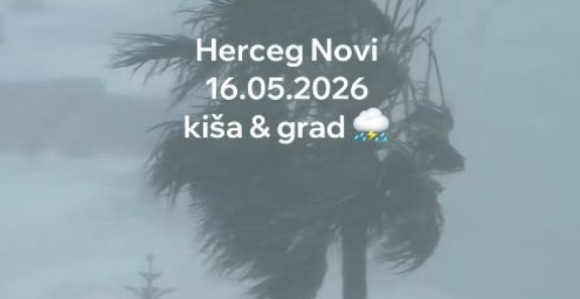 Nevrijeme pogodilo Herceg Novi i Podgoricu (VIDEO)