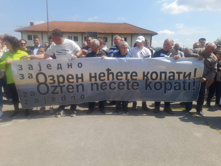 Mještani Ozrena: Nećemo istraživanja ni rudarenje! (FOTO)