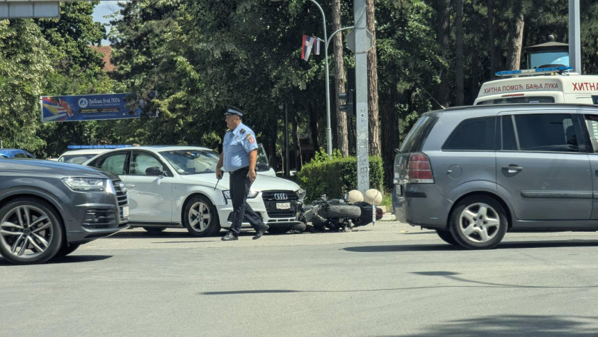 Povrijeđen motorista u centru Banjaluke