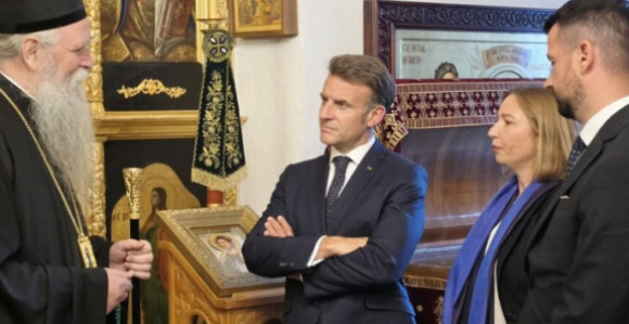 Makron u društvu Milatovića posjetio Cetinjski manastir