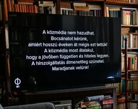 Mađarski javni servis obustavio informativni program uz poruku na ekranu: "Izvinite što smo lagali"