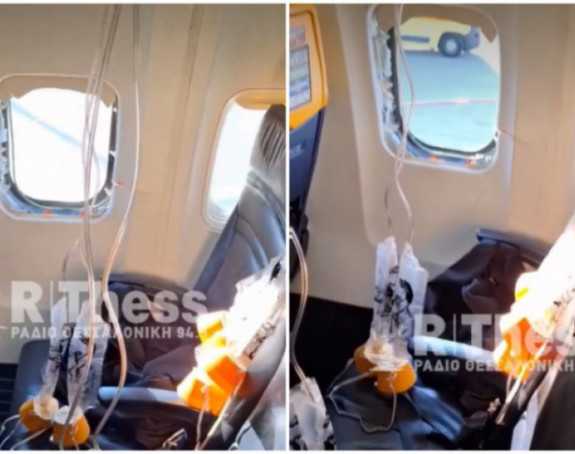 Supruga ga spasila da kroz prozor ne ispadne iz aviona