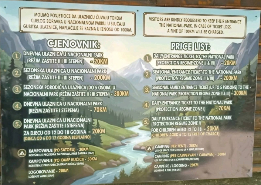 Vlast ima mjere kako otjerati turiste iz NP "Sutjeska"?!