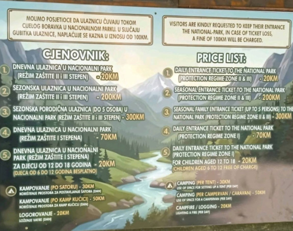Vlast ima mjere kako otjerati turiste iz NP "Sutjeska"?!