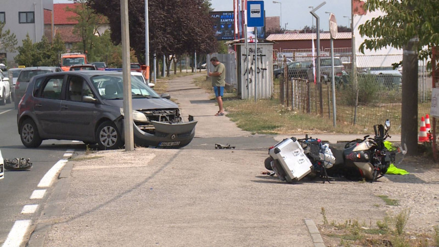 Udes na putu Brčko - Lončani, povrijeđen motociklista